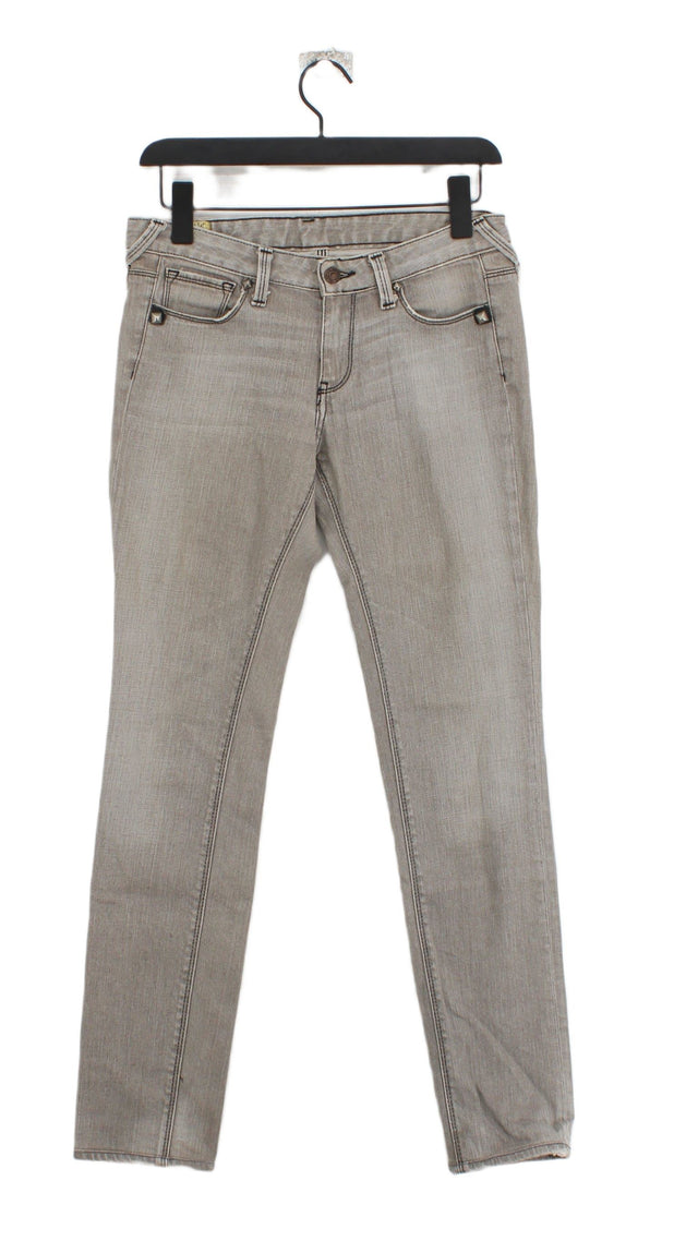 Le Temps Des Cerises Women's Jeans W 28 in Grey Cotton with Elastane
