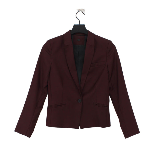 Comptoir Des Cotonniers Women's Blazer XS Red Wool with Other, Viscose