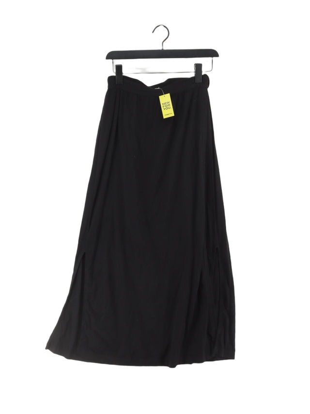 Arket Women's Midi Skirt M Black 100% Cotton