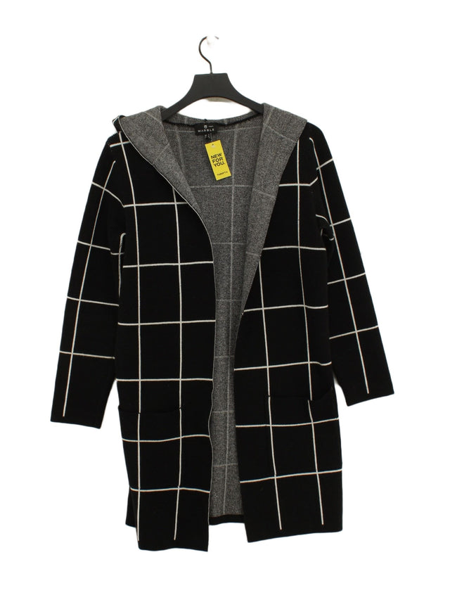 Marble Women's Cardigan XS Black Cotton with Polyamide