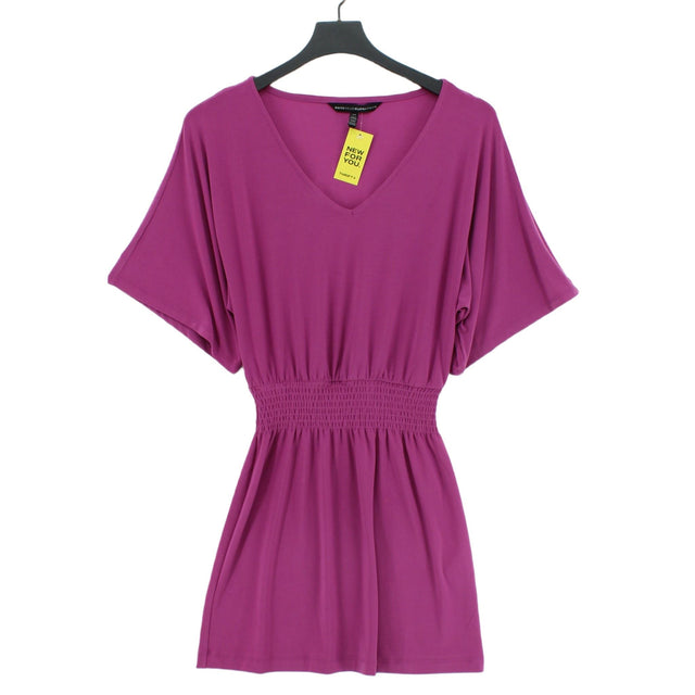 White House Black Market Women's Midi Dress XS Purple Polyester with Spandex