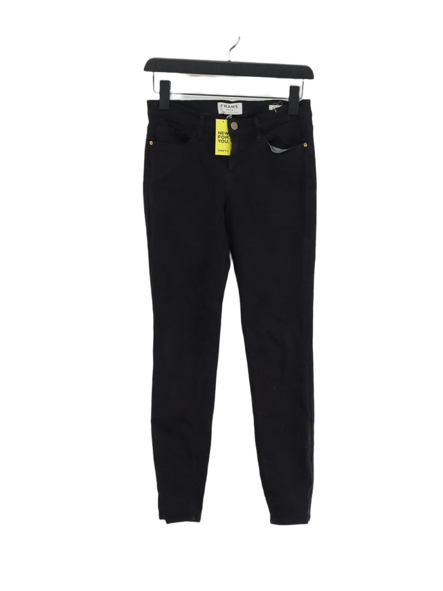 Frame Women's Jeans W 26 in Black Cotton with Other, Polyester