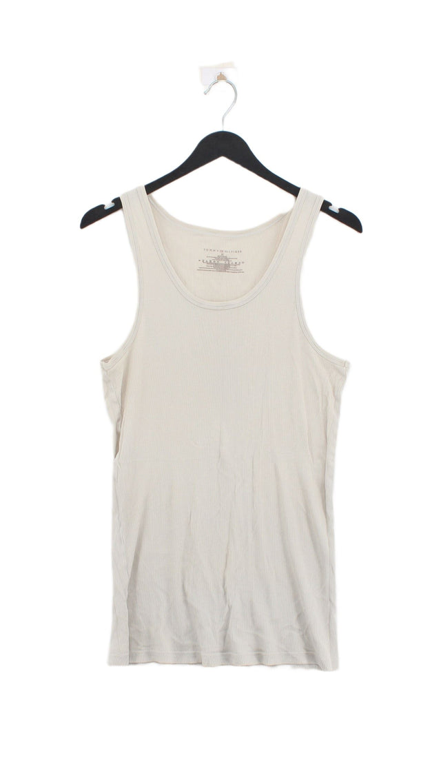 Tommy Hilfiger Women's T-Shirt M Tan 100% Cotton