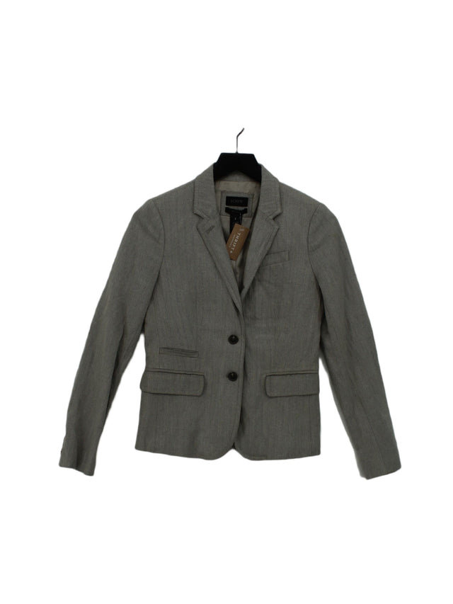 J. Crew Women's Blazer S Grey Rayon with Other, Polyester
