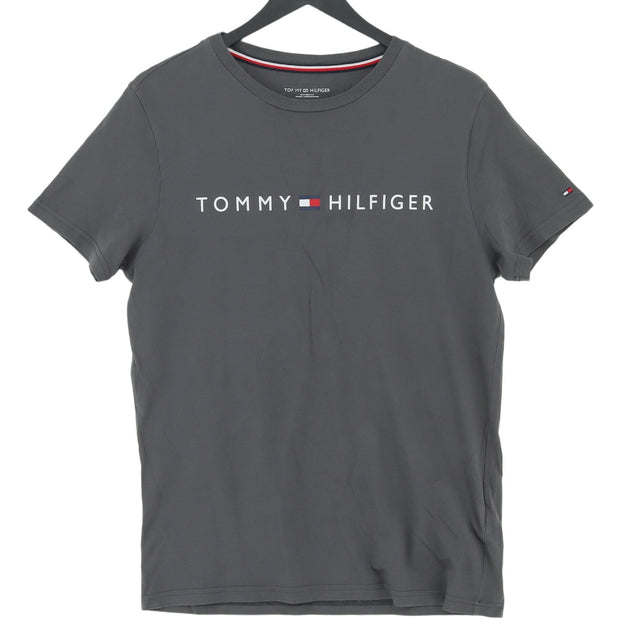 Tommy Hilfiger Men's T-Shirt S Grey 100% Cotton