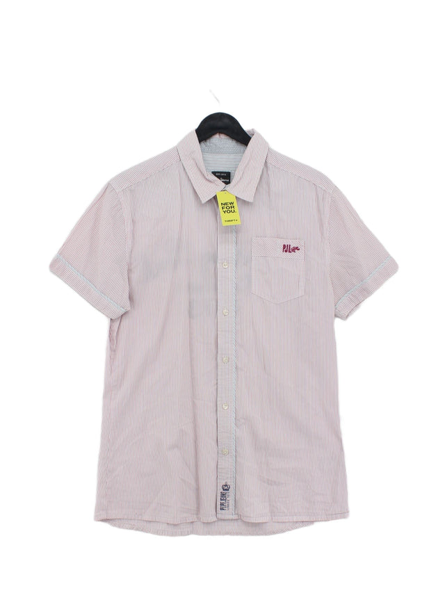 Pepe Jeans Men's Shirt M Pink 100% Cotton
