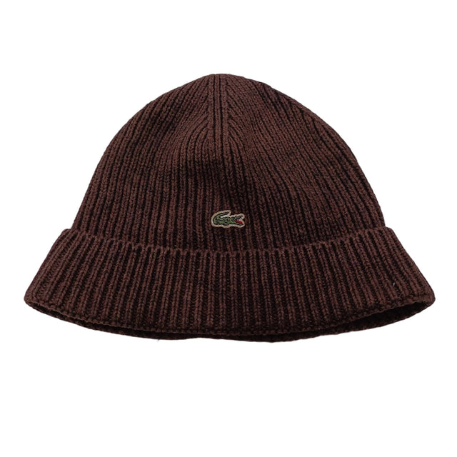 Lacoste Women's Hat Brown Cotton with Wool
