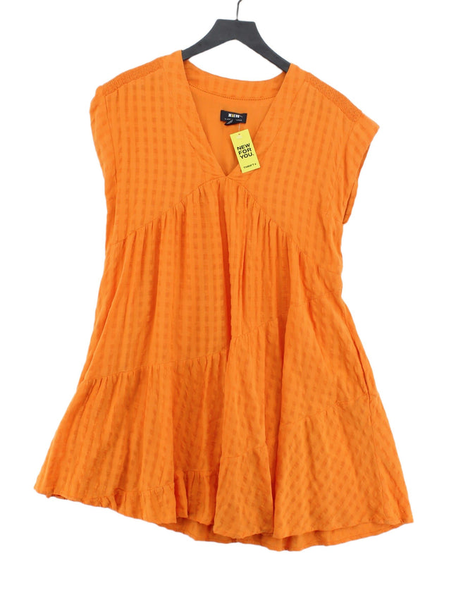 Maeve Women's Midi Dress XS Orange Cotton with Viscose