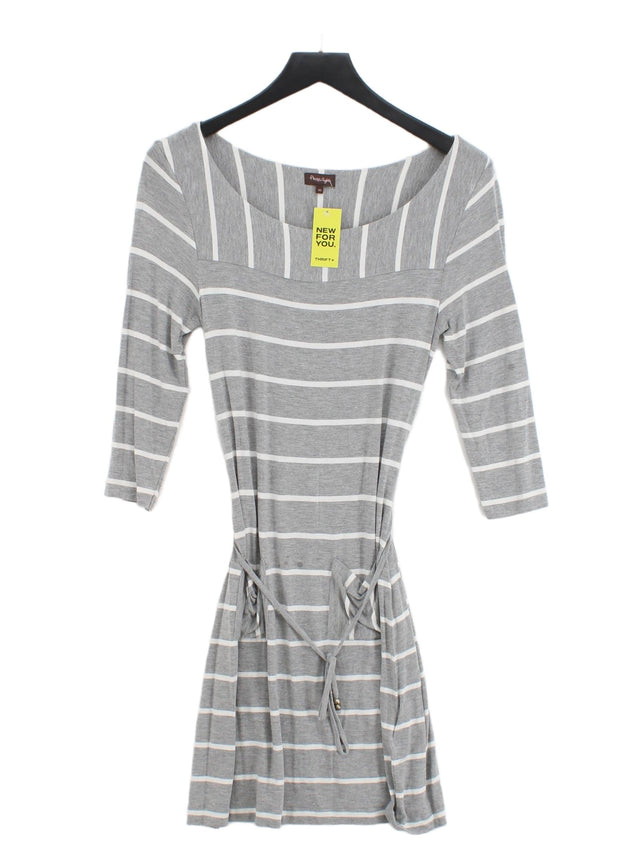 Phase Eight Women's Midi Dress UK 10 Grey Lyocell Modal with Elastane, Viscose