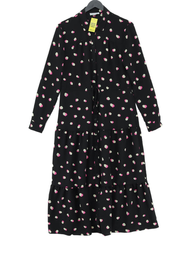Topshop Women's Maxi Dress UK 10 Black 100% Polyester