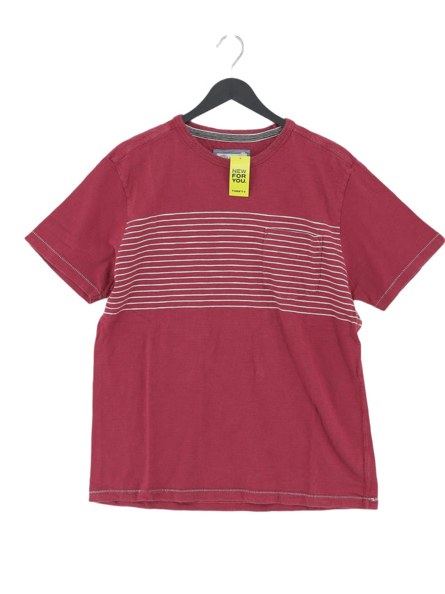 FatFace Men's T-Shirt M Red 100% Cotton
