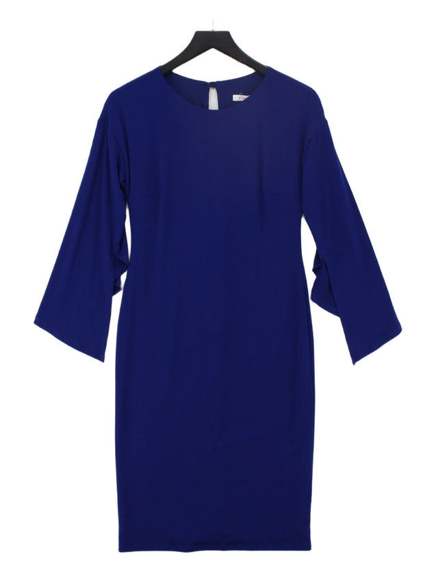 Finery Women's Midi Dress UK 8 Blue Polyester with Elastane