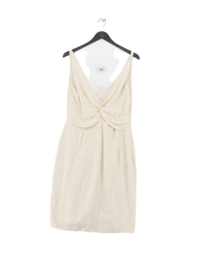 Valentino Women's Midi Dress UK 14 Cream 100% Other