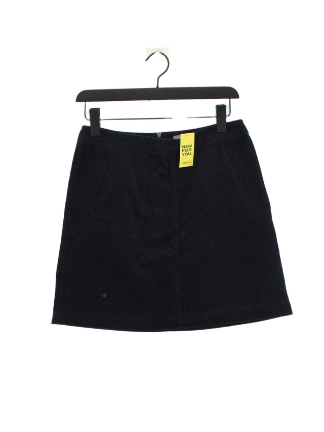 Oasis Women's Mini Skirt UK 10 Blue 100% Cotton
