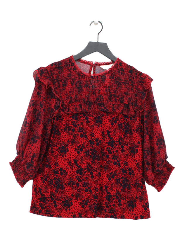 Love&roses Women's Blouse L Red 100% Polyester