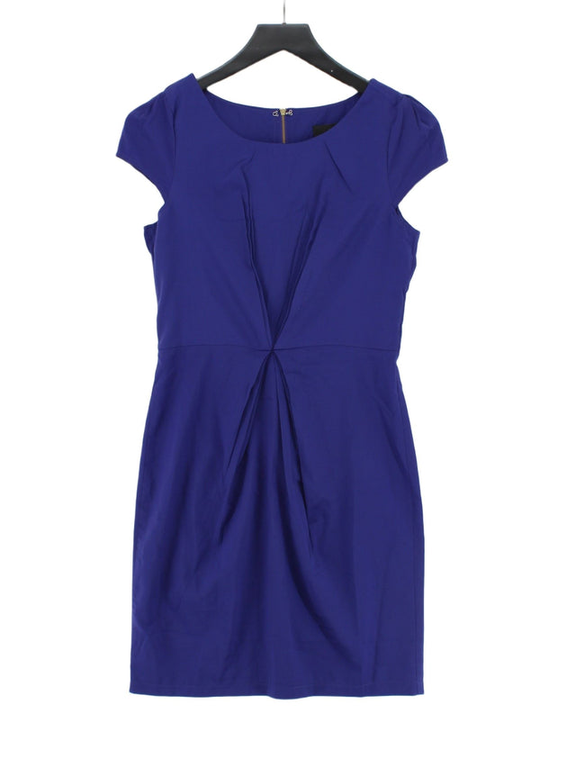AX Paris Women's Midi Dress UK 10 Blue Nylon with Polyester