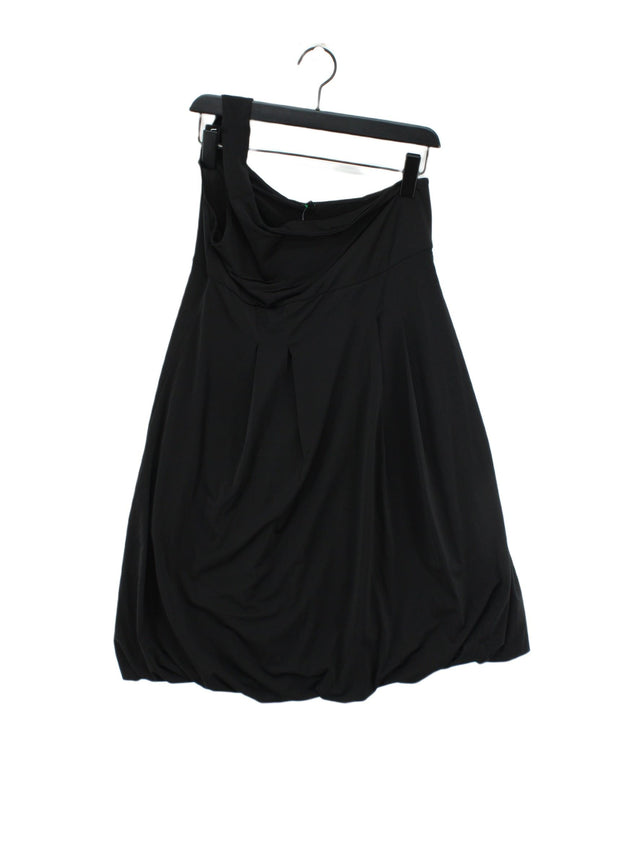 Stile Benetton Women's Midi Dress L Black Polyester with Elastane