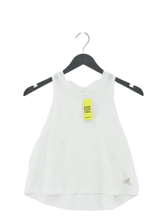 Adidas Women's T-Shirt S White 100% Other