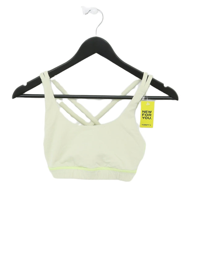 Lululemon Women's T-Shirt UK 8 Yellow 100% Other