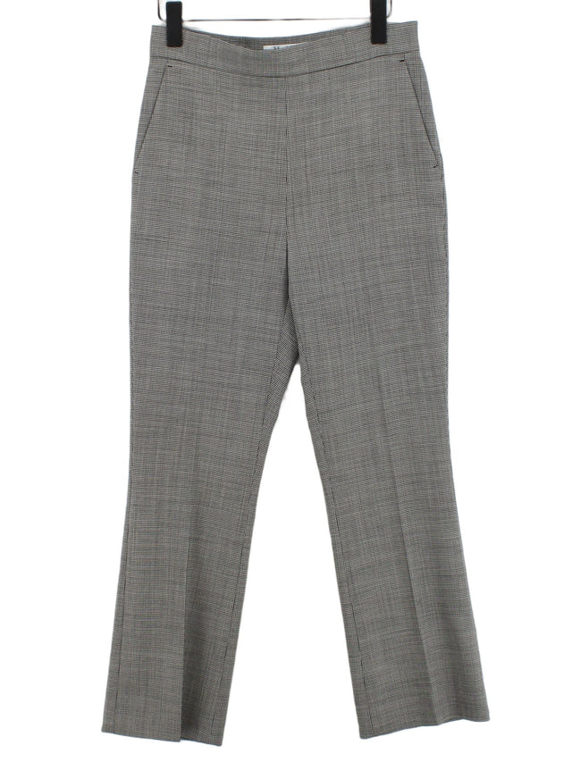 Max Mara Women's Suit Trousers UK 10 Grey Wool with Elastane