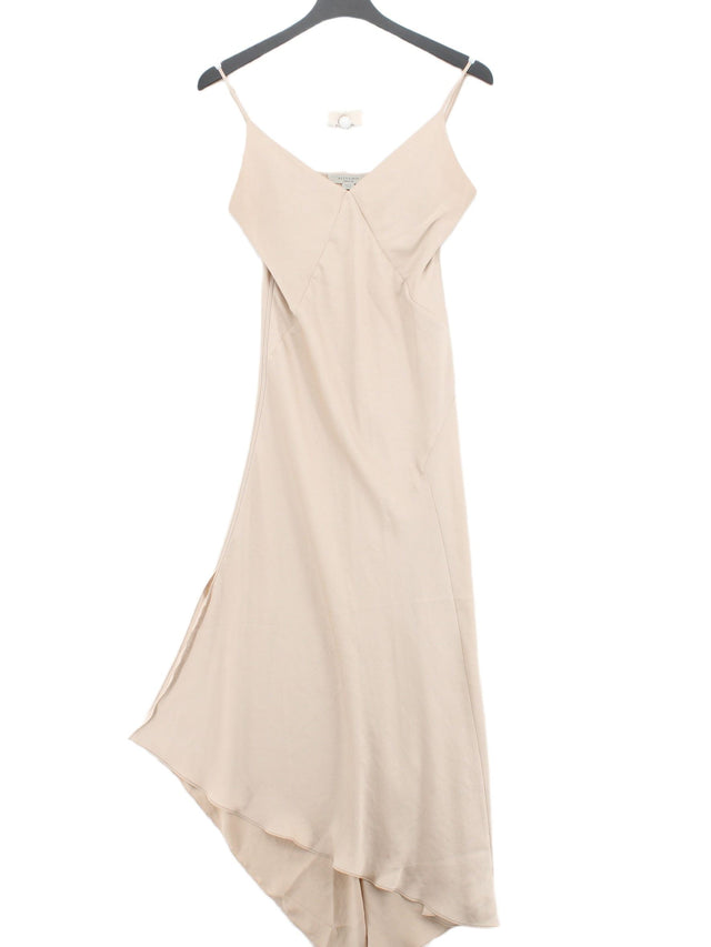 AllSaints Women's Maxi Dress M Tan 100% Polyester