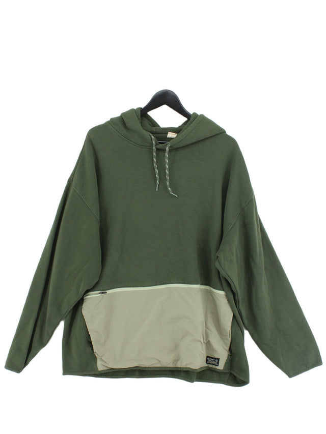 Levi’s Men's Hoodie XXL Green Cotton with Polyamide, Polyester