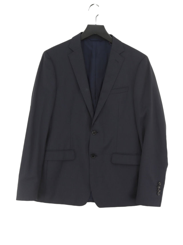 Elie Tahari Men's Blazer Chest: 40 in Blue 100% Wool