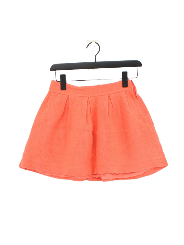 Ba&sh Women's Mini Skirt UK 4 Orange 100% Other