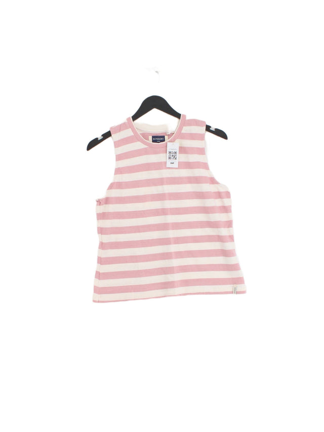 Superdry Women's T-Shirt UK 10 Pink 100% Cotton