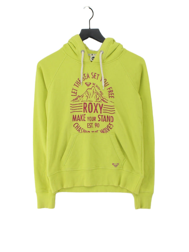 Roxy Women's Hoodie S Green Cotton with Polyester