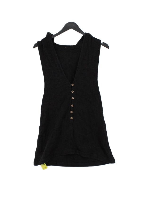 Urban Outfitters Women's Midi Dress S Black 100% Cotton