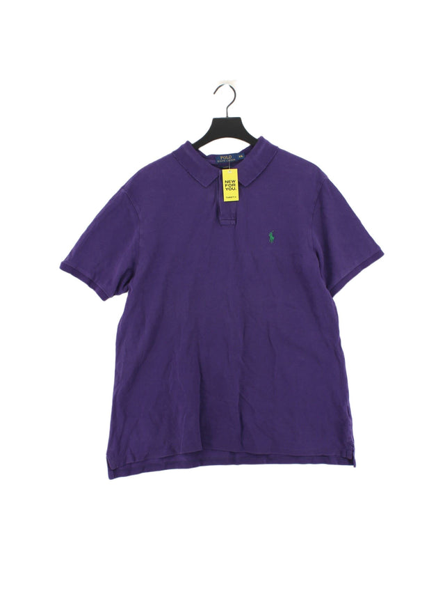 Ralph Lauren Men's Polo XXL Purple 100% Cotton