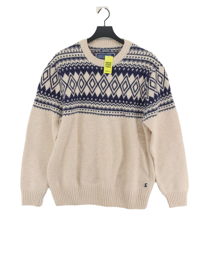 Joules Men's Jumper XL Tan Wool with Polyamide