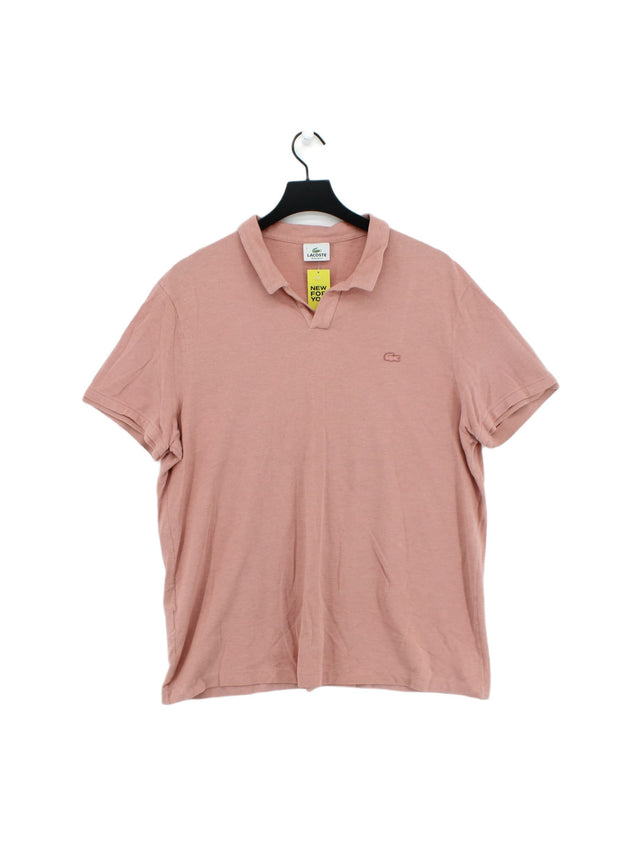 Lacoste Women's Polo XXL Pink 100% Cotton