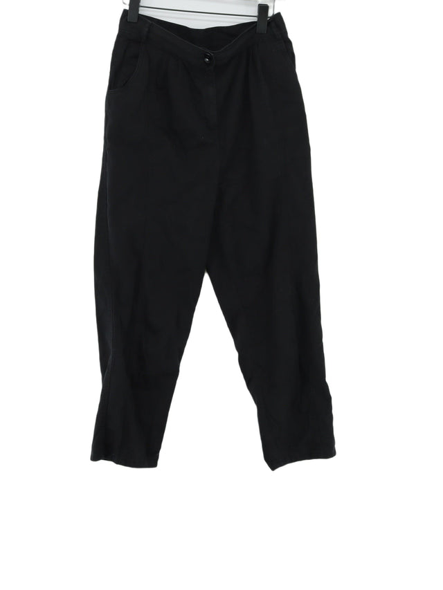 Monki Women's Suit Trousers UK 10 Black 100% Cotton