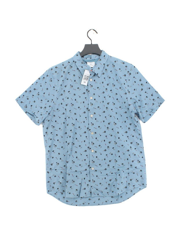 Paul Smith Men's Shirt L Blue 100% Cotton