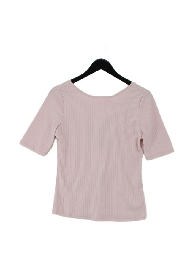 Oasis Women's Top M Pink Polyester with Elastane