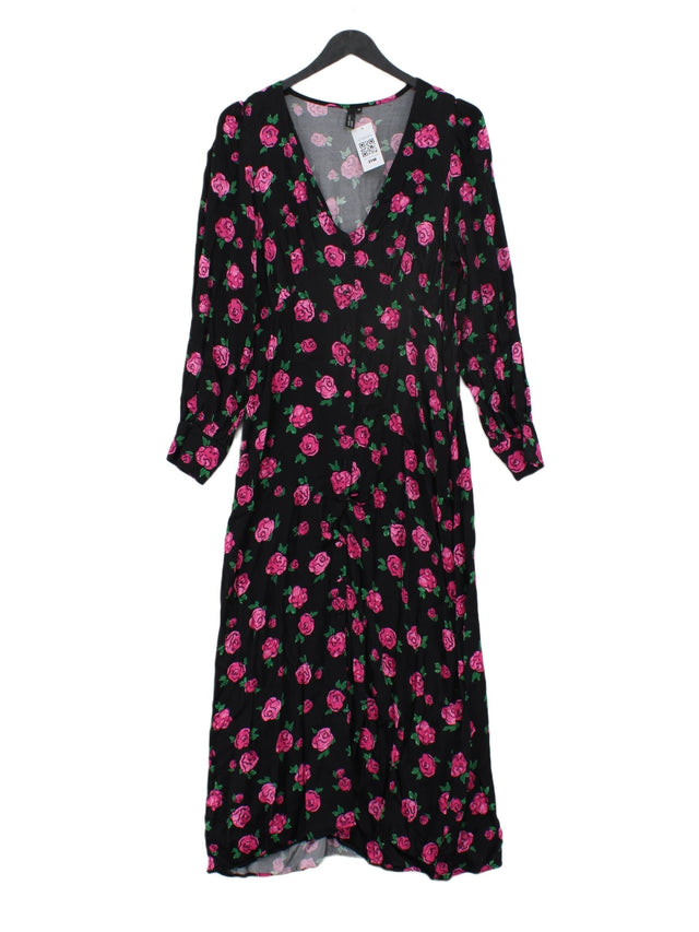 Nobody's Child Women's Maxi Dress UK 12 Black Other with Viscose