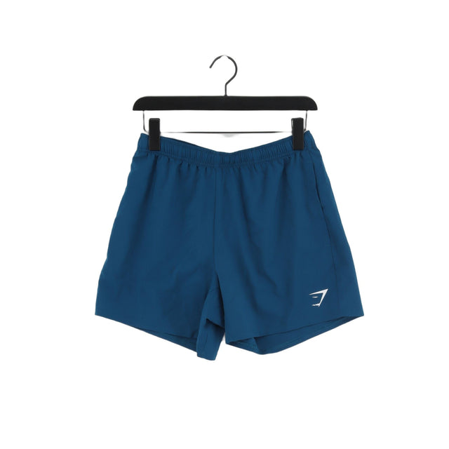 Gymshark Men's Shorts M Blue 100% Polyester