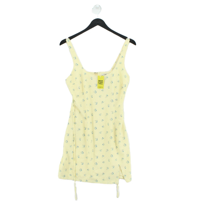 Abercrombie & Fitch Women's Mini Dress S Yellow 100% Polyester
