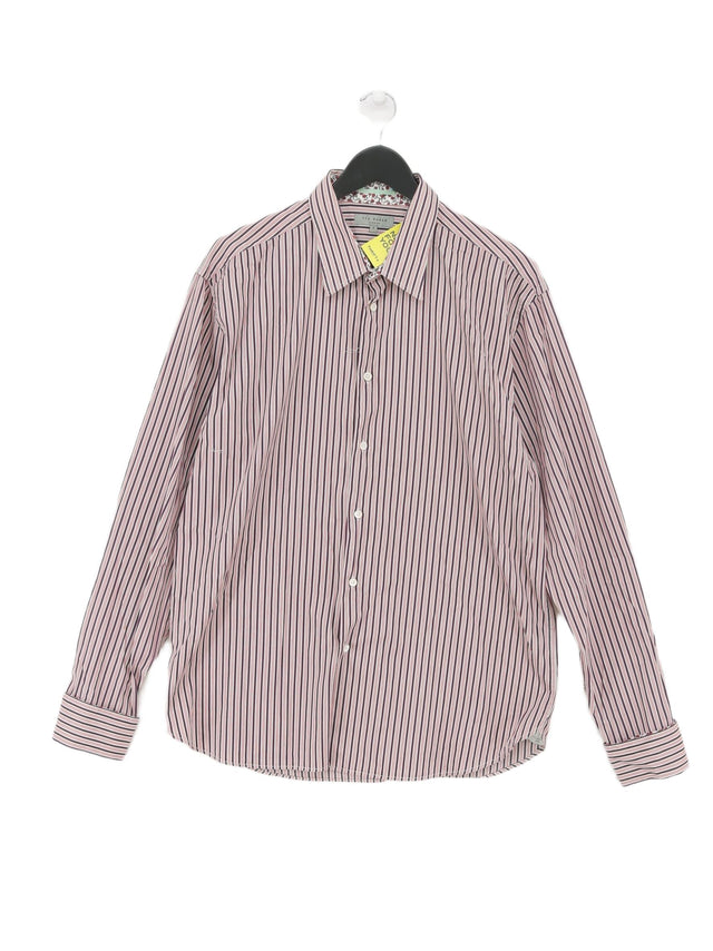 Ted Baker Men's Shirt Chest: 43 in Multi Cotton with Elastane, Polyamide