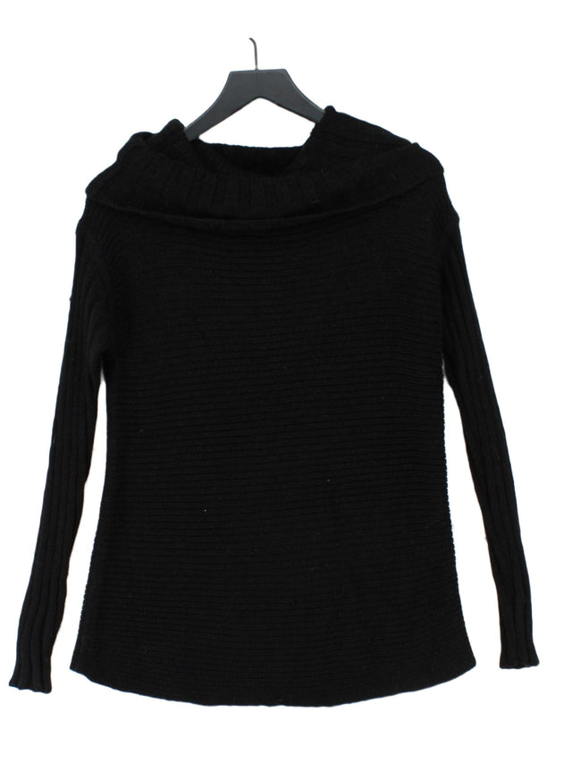 DKNY Women's Jumper M Black Acrylic with Nylon