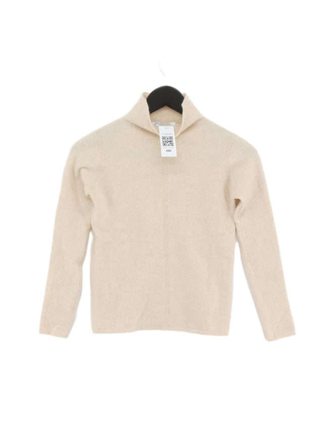 John Lewis Women's Top UK 8 Cream 100% Cashmere