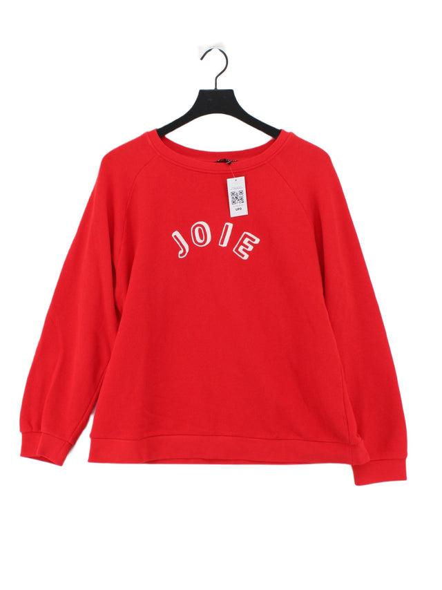 Whistles Women's Hoodie L Red 100% Cotton