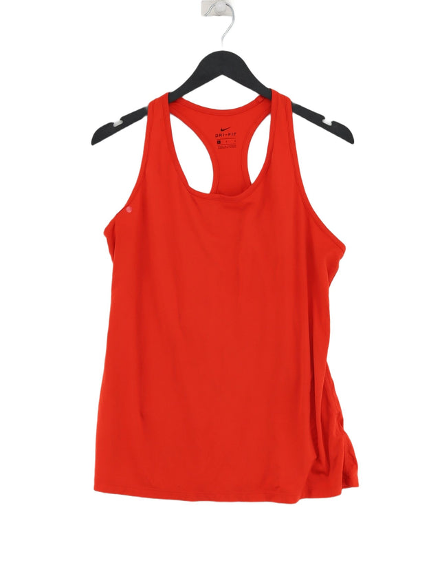 Nike Women's T-Shirt L Orange 100% Other