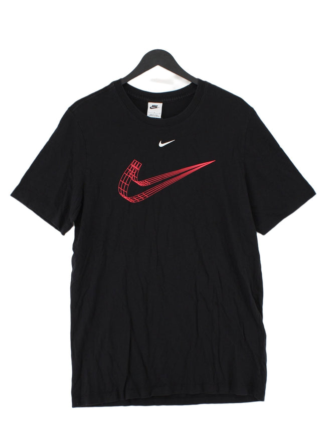 Nike Men's T-Shirt L Black 100% Cotton