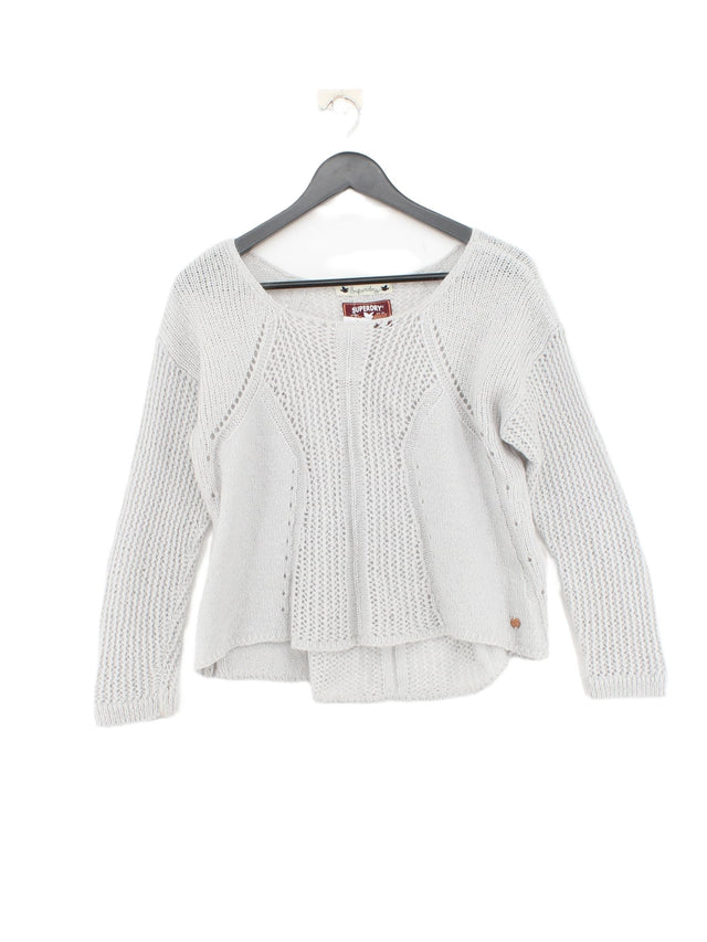 Superdry Women's Jumper M Grey Acrylic with Nylon