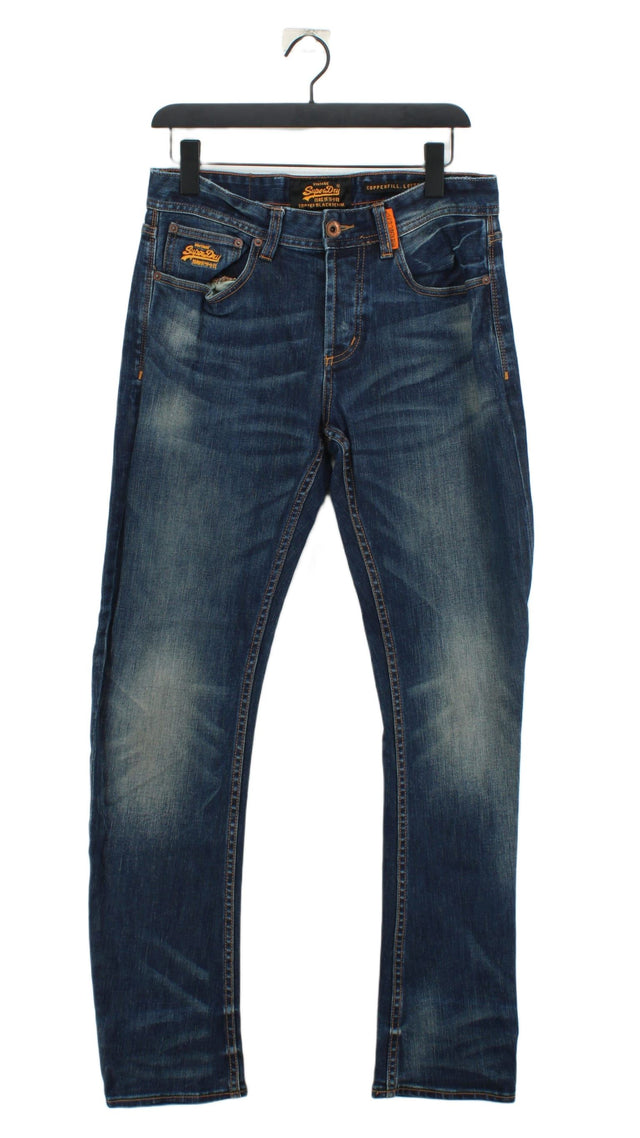 Superdry Men's Jeans W 30 in; L 32 in Blue 100% Cotton