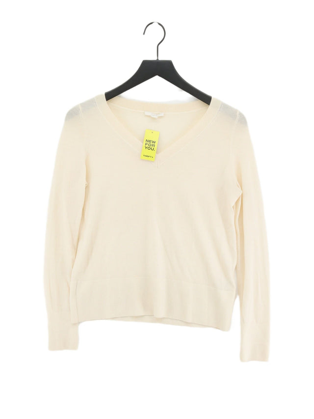 COS Women's Jumper XS Cream 100% Wool