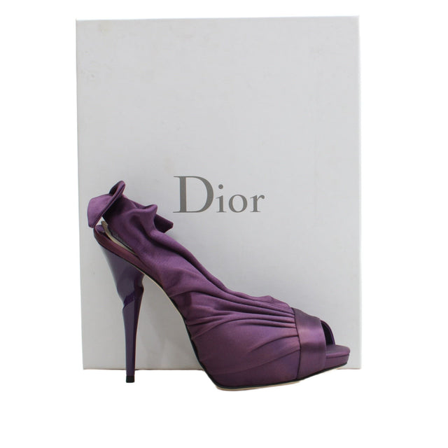 Christian Dior Women's Heels UK 5.5 Purple 100% Other